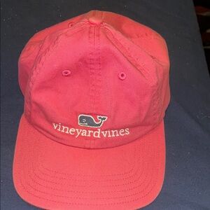 Vineyard Vines Pink Cap with Embroidered Logo